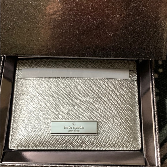 Kate Spade Metallic Card Holder - Picture 2 of 6